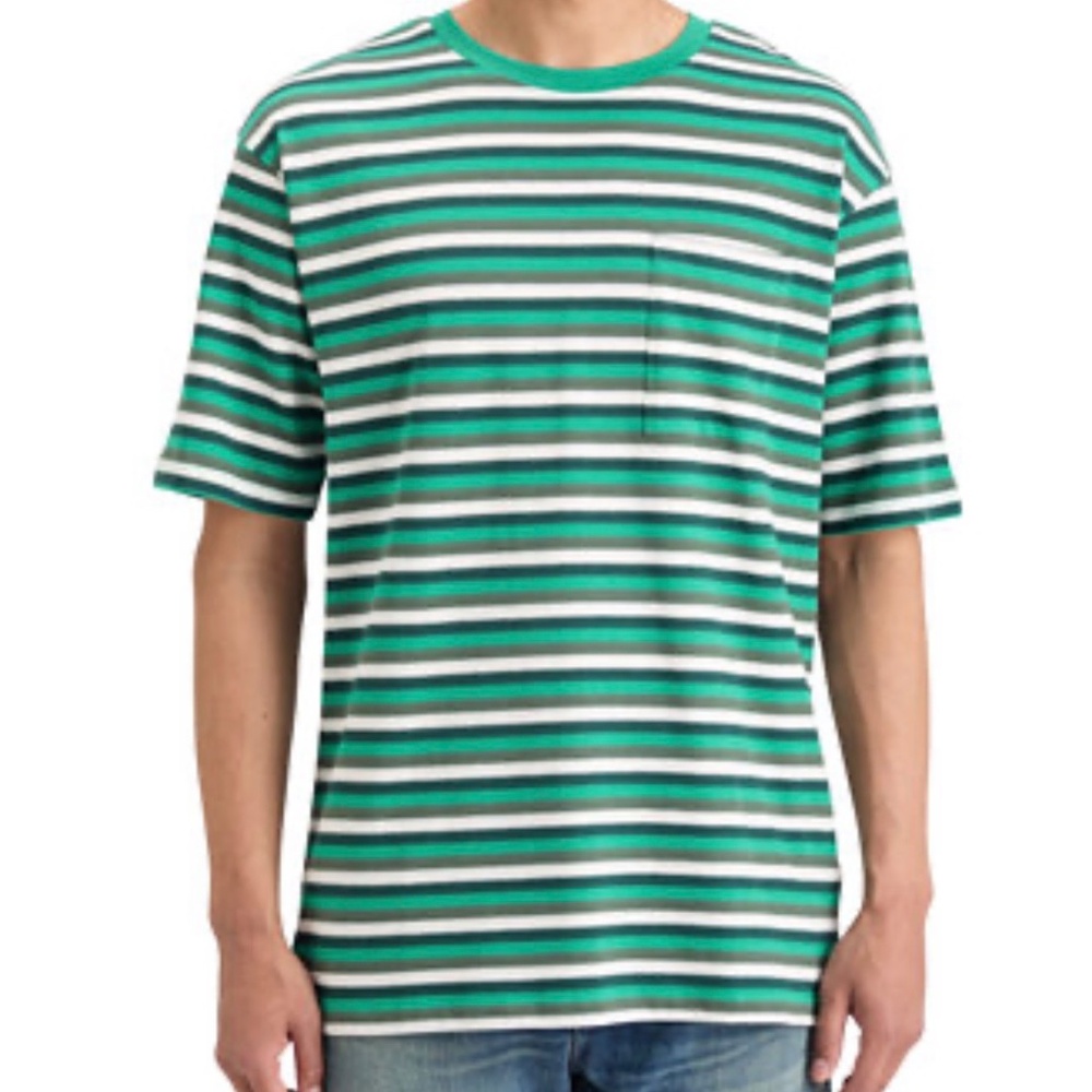 Scotch&Soda Men's Striped Relaxed-Fit‎ Pocket T-Shirt Size XXL